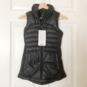 NWT Lululemon Down For A Run Vest Ⅱ Size 2 Black